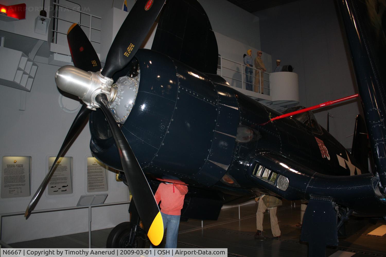 N6667, 1945 Vought F4U-4 Corsair C/N 9413, EAA AirVenture Museum