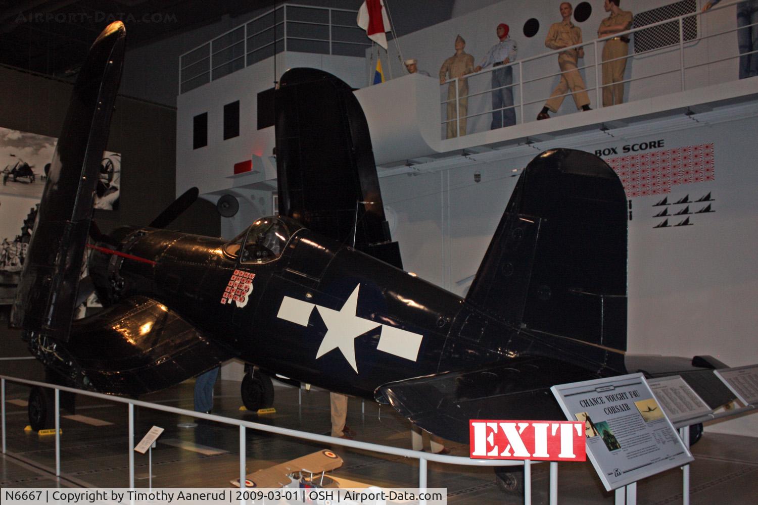N6667, 1945 Vought F4U-4 Corsair C/N 9413, EAA AirVenture Museum