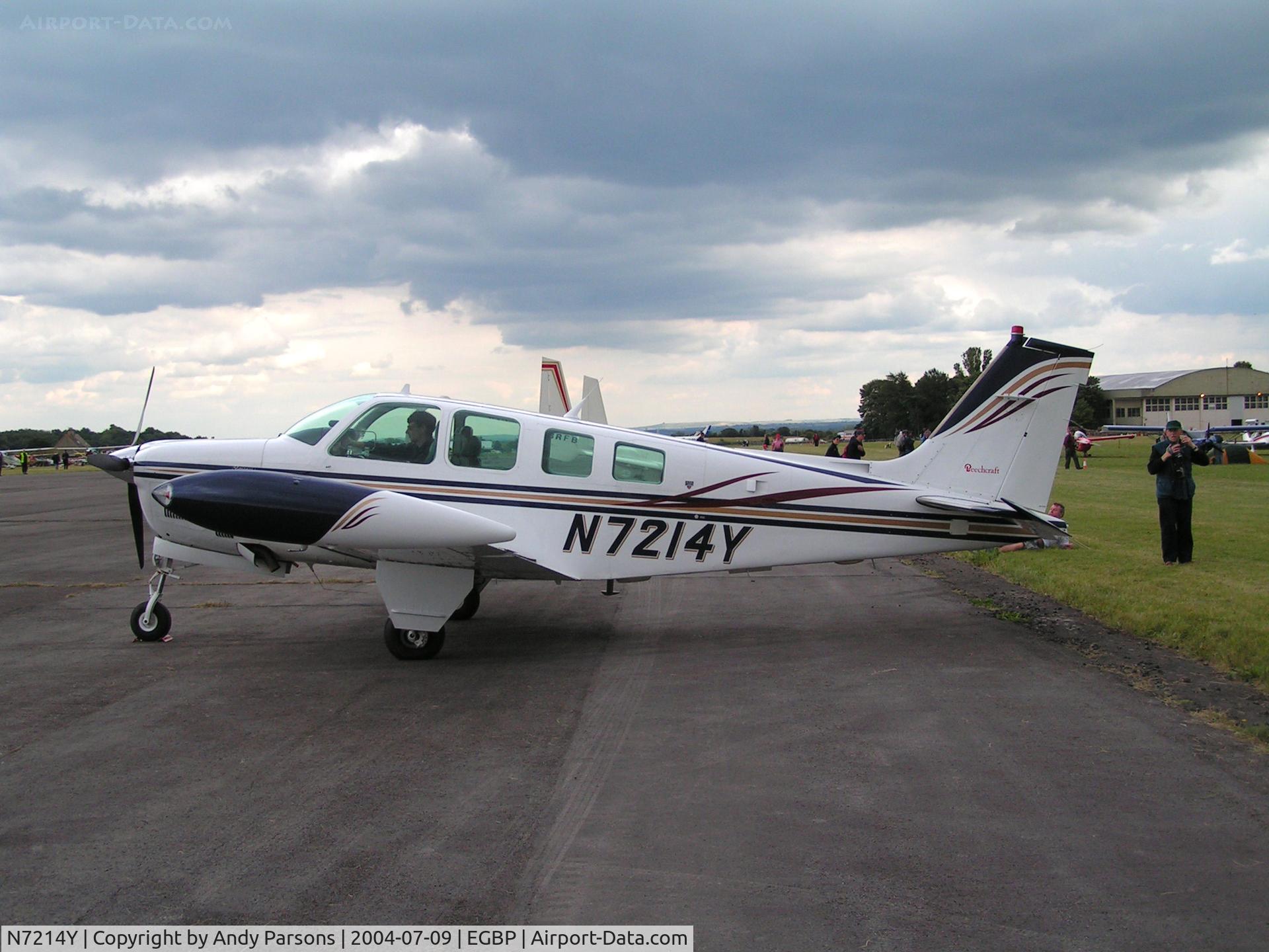 N7214Y, 1984 Beech A36 Bonanza 36 C/N E-2169, AT kemble PFA Rallye 2004