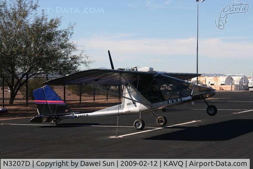 N3207D, 1991 Rans S-12 Airaile C/N 0891118, KAVQ
