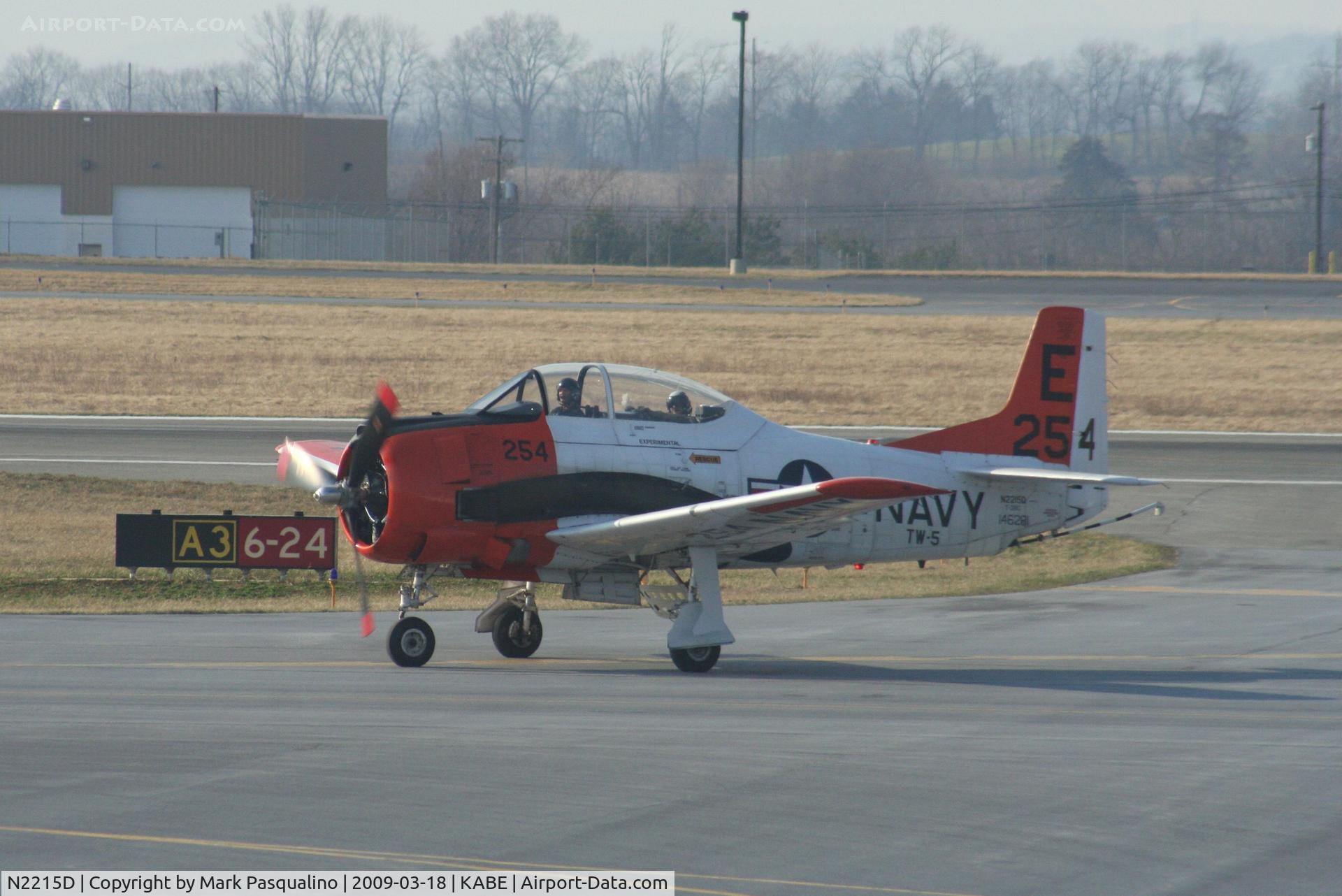 N2215D, 1957 North American T-28C Trojan C/N 252-44 (146281), North American T-28C