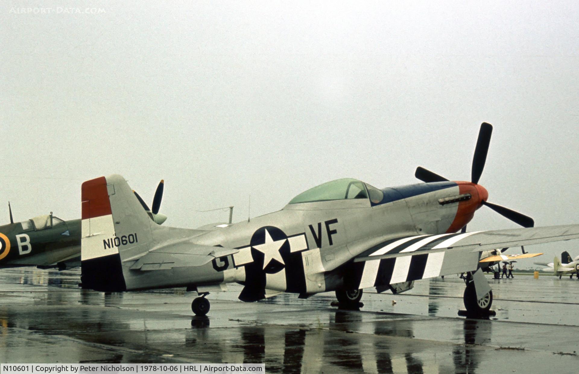 N10601, 1944 North American P-51D Mustang C/N 122-40383, P-51D Mustang 44-73843 at the Confederate Air Force's 1978 Airshow.
