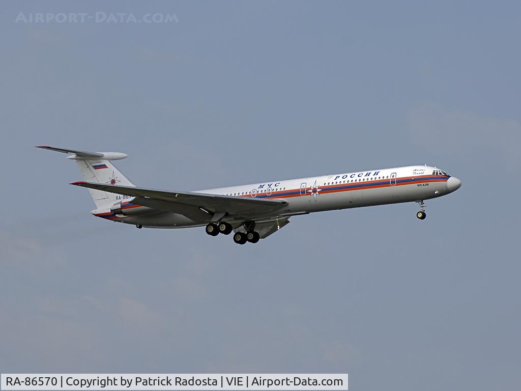 RA-86570, 1996 Ilyushin Il-62M C/N 1356344, Visited Vienna in Summer 2008