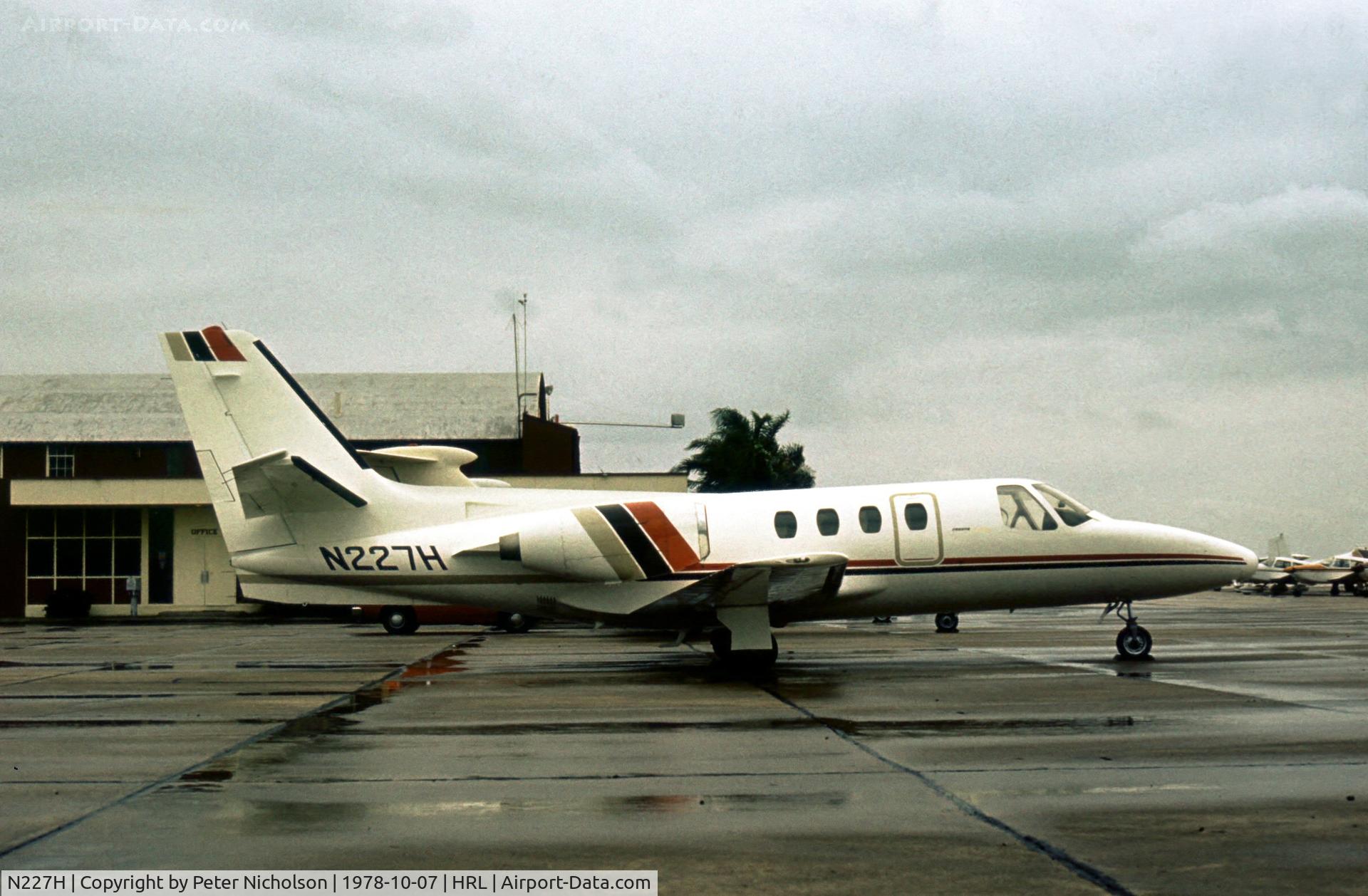 N227H, 1972 Cessna 500 C/N 500-0011, Citation 500 visiting Harlingen at the time of the Confederate Air Force's 1978 Airshow