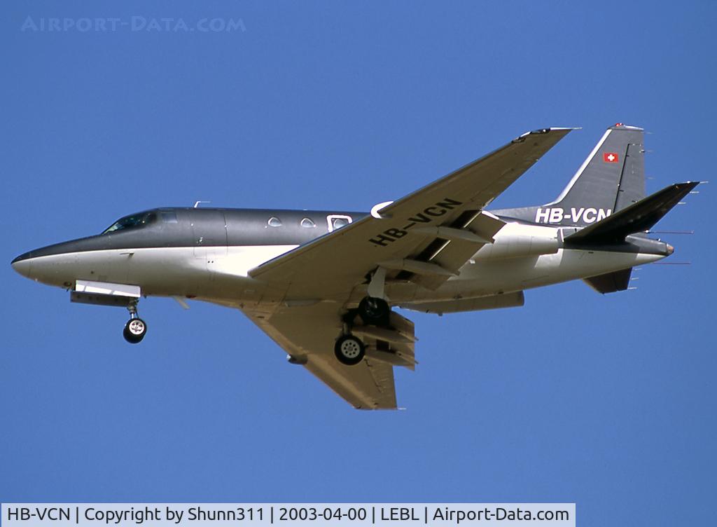HB-VCN, 1980 Rockwell International NA-265-65 Sabreliner 65 C/N 465-32, Landing rwy 25