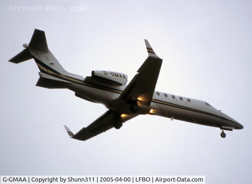 G-GMAA, 2001 Learjet 45 C/N 45-167, Landing rwy 32L