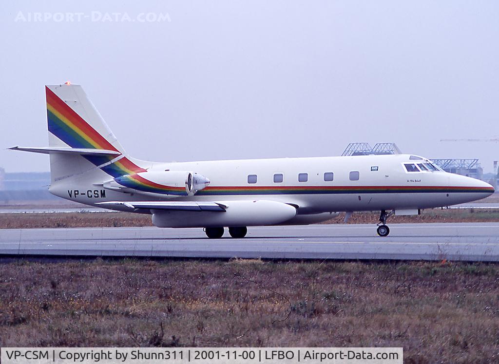 VP-CSM, 1967 Lockheed L-1329 Jetstar 731 C/N 5092, Taxiing holding point rwy 14L for departure...