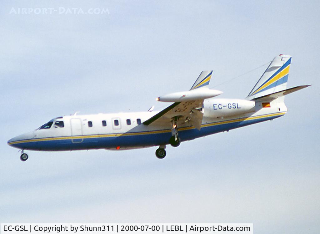 EC-GSL, 1981 Israel Aircraft Industries IAI-1124A Westwind II C/N 353, Landing rwy 25