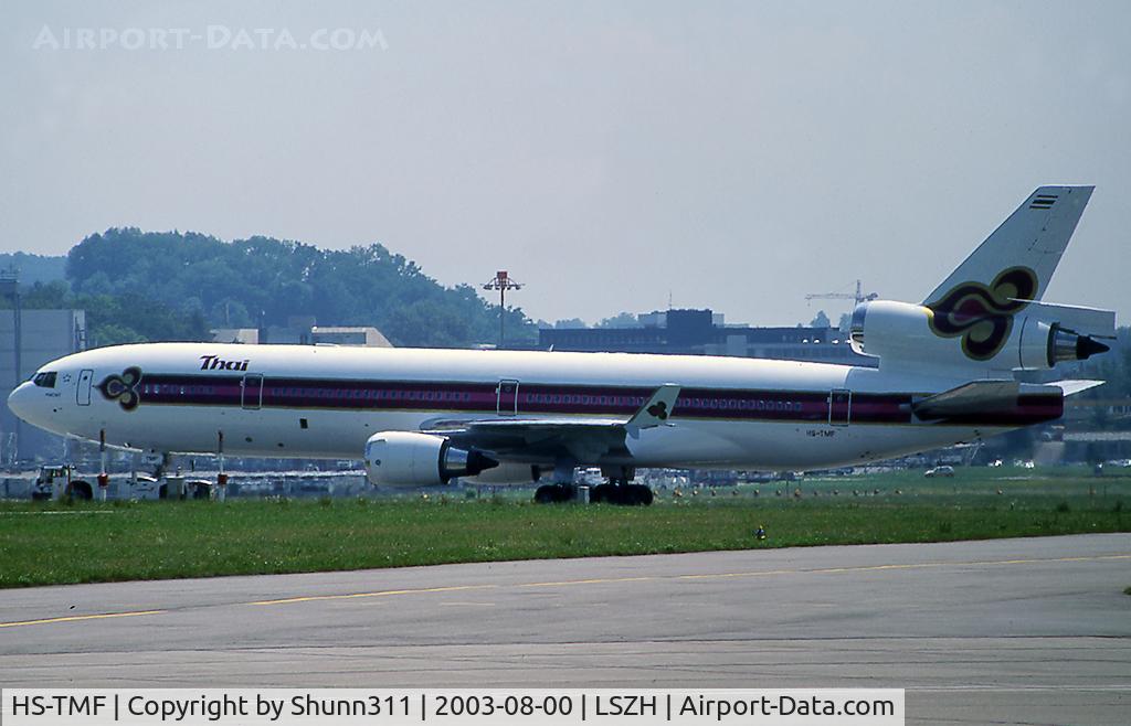 HS-TMF, 1992 McDonnell Douglas MD-11F C/N 48418, Tracted to the terminal...