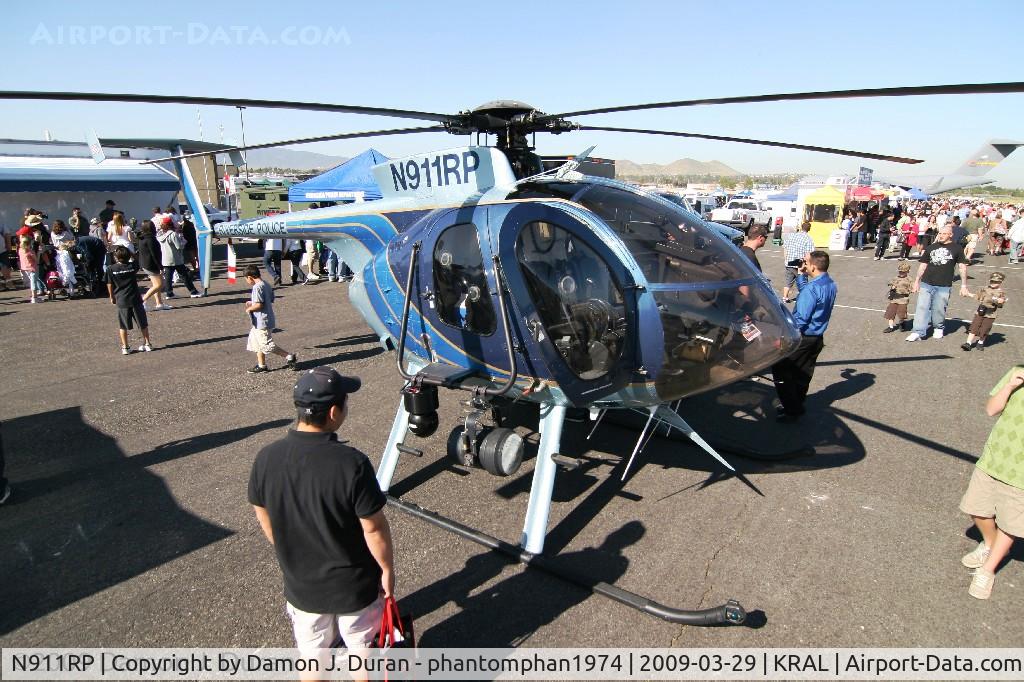 N911RP, 1996 McDonnell Douglas 369E C/N 0526E, Taken at the 2009 Riverside Airshow on static display.  Riverside Police Dept
