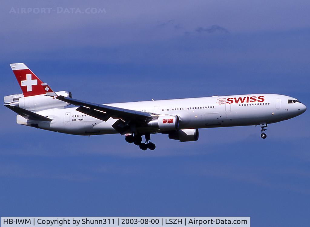 HB-IWM, 1992 McDonnell Douglas MD-11F C/N 48457, Landing rwy 14