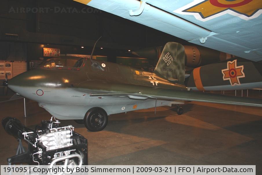 191095, Messerschmitt Me-163B Komet C/N Not found 191095, Me163B Komet on display at the USAF Museum in Dayton, Ohio.
