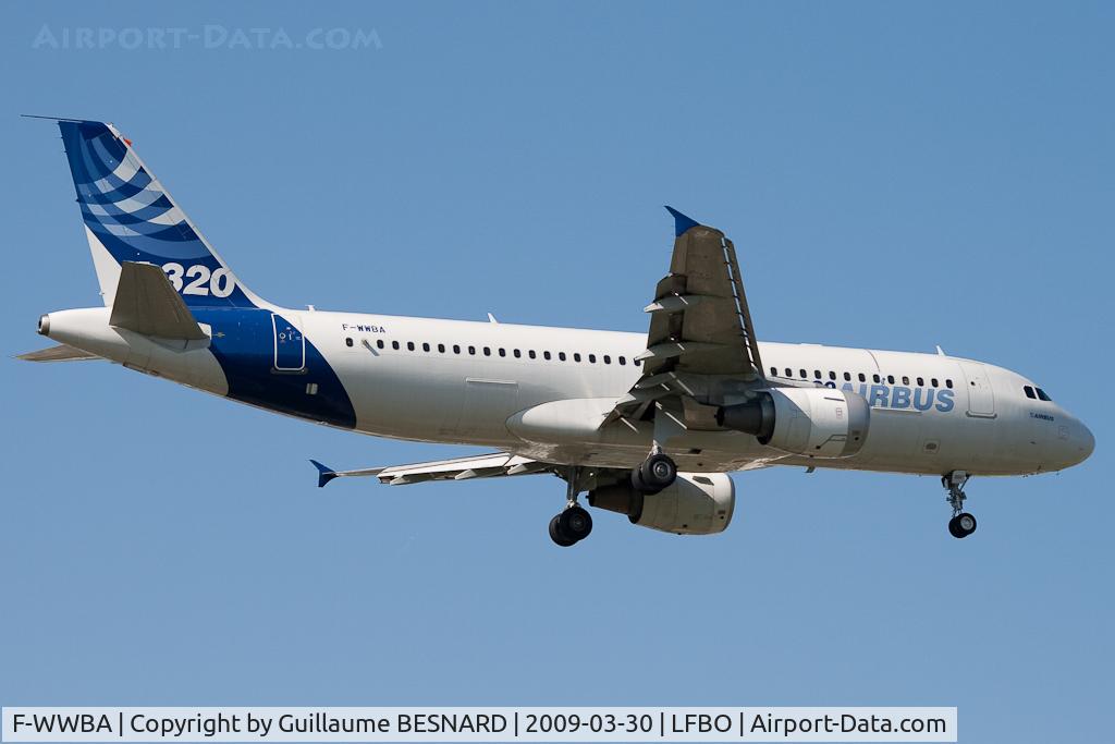 F-WWBA, 1987 Airbus A320-111 C/N 001, Landing 32L