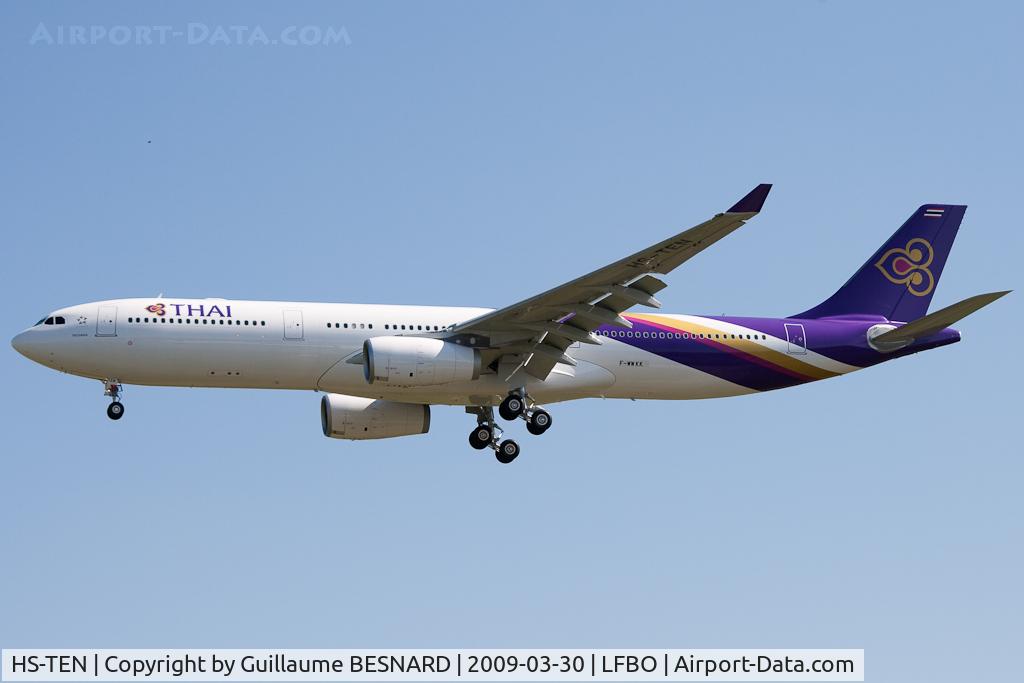 HS-TEN, 2009 Airbus A330-343X C/N 990, New aircraft for Thai. Test reg F-WWKK