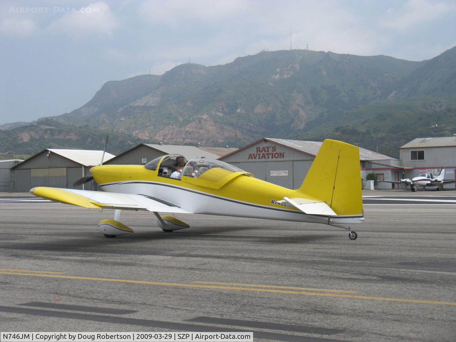 N746JM, 2007 Vans RV-7 C/N 71695, 2007 Malherbe/Malherbe VAN's RV-7, taxi to Rwy 22