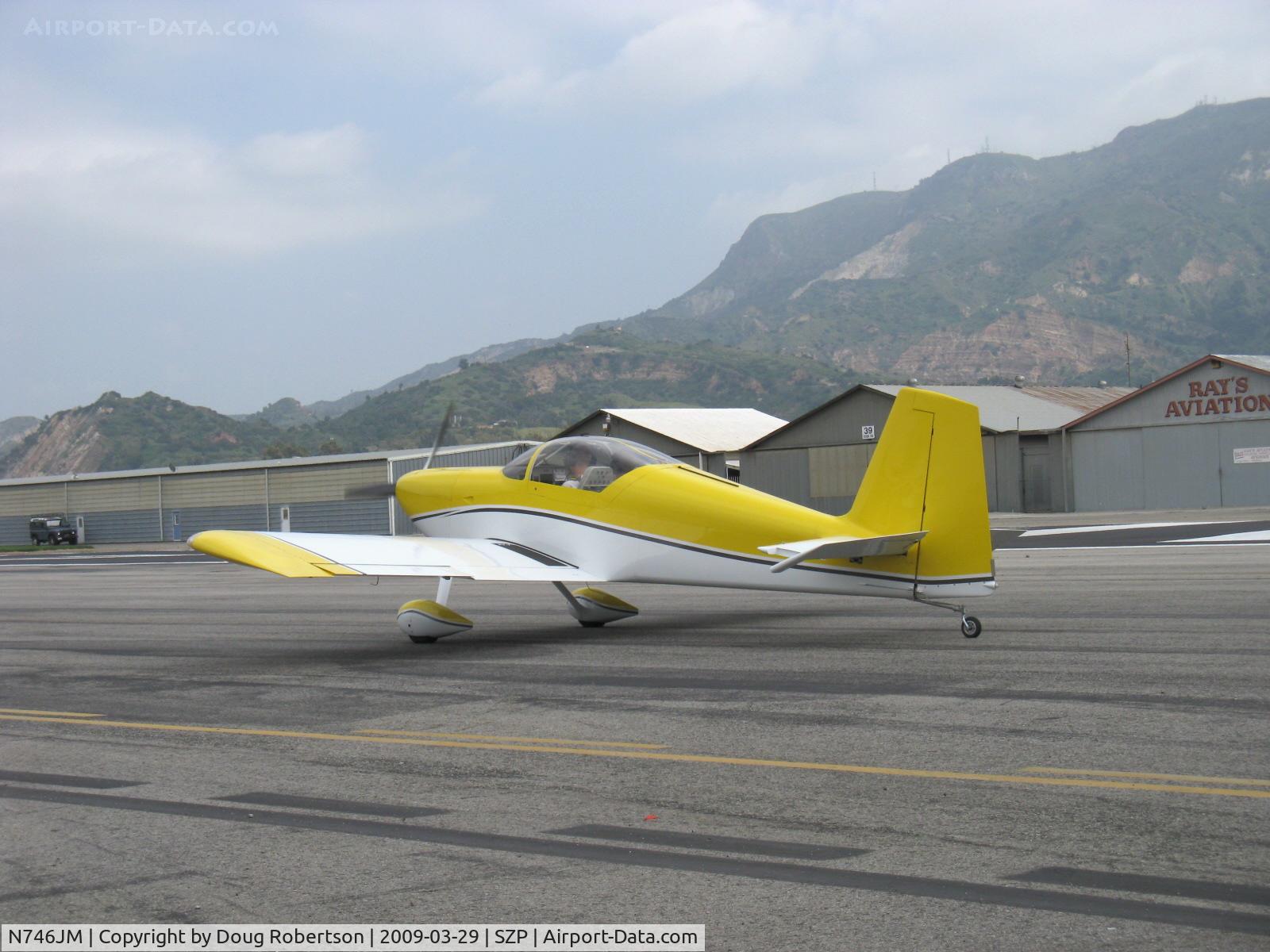 N746JM, 2007 Vans RV-7 C/N 71695, 2007 Malherbe/Malherbe VAN's RV-7, pre-takeoff runup