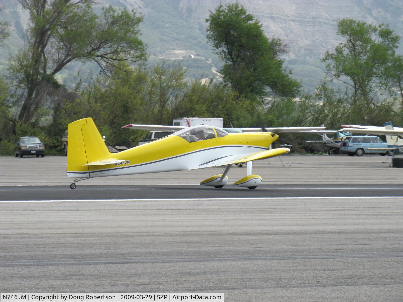 N746JM, 2007 Vans RV-7 C/N 71695, 2007 Malherbe/Malherbe VAN's RV-7, takeoff roll Rwy 22