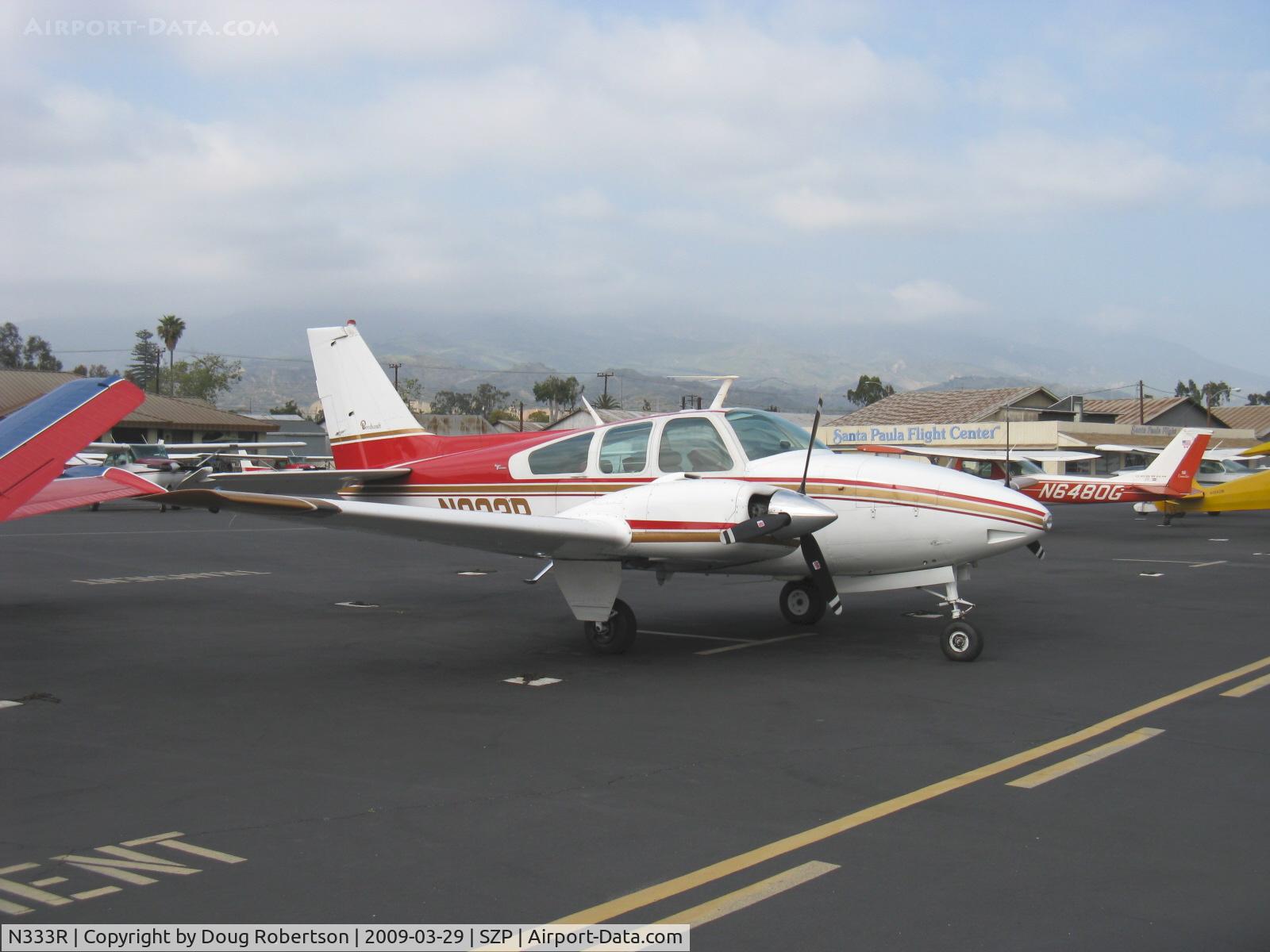 N333R, 1966 Beech C55 Baron (95-C55) C/N TE-99, 1966 Beech 95-C55 BARON, two Continental IO-550-C 285 Hp each