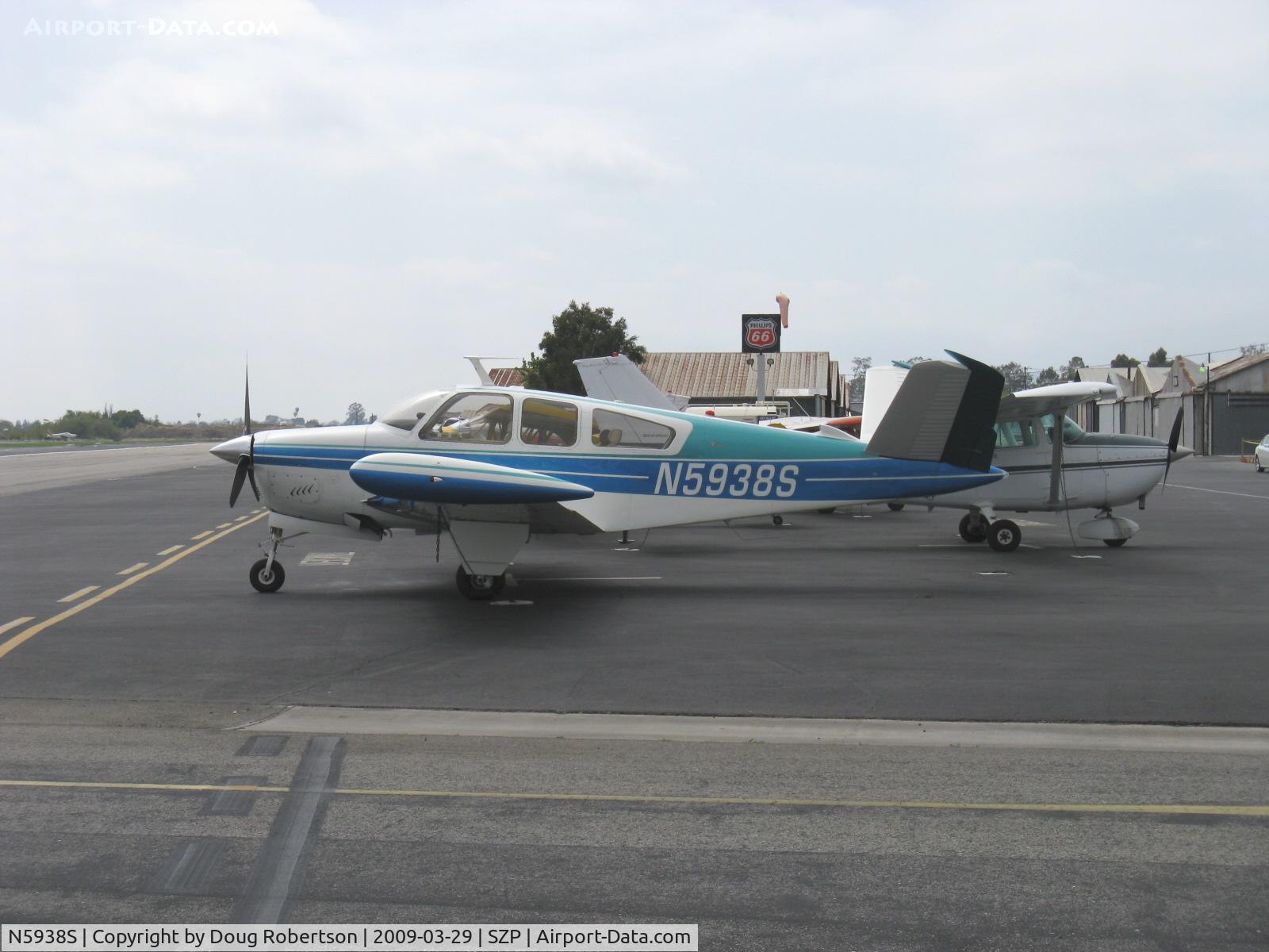 N5938S, 1966 Beech V35 Bonanza C/N D-8145, 1966 Beech V35 BONANZA, Continental IO-520-B 285 Hp, tip tanks