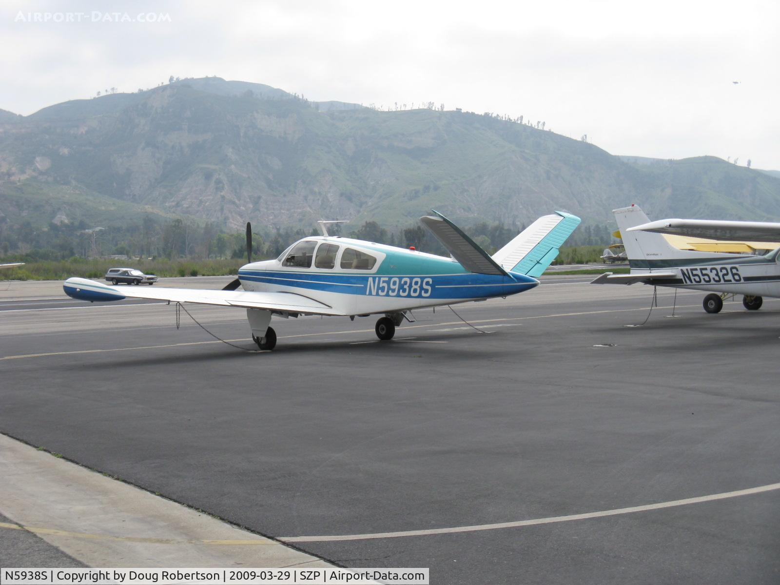N5938S, 1966 Beech V35 Bonanza C/N D-8145, 1966 Beech V35 BONANZA, Continental IO-520-B 285 Hp, tip tanks