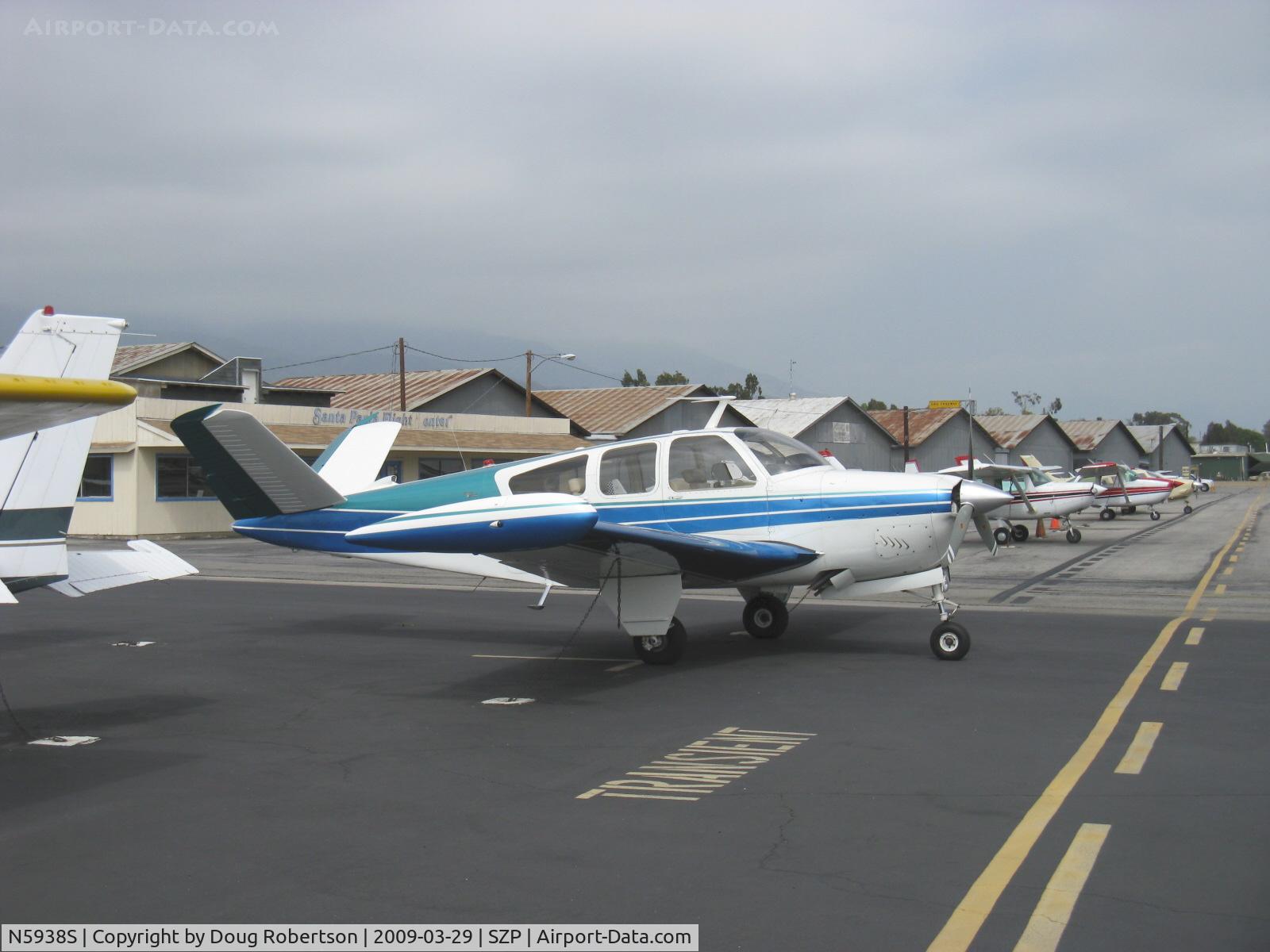N5938S, 1966 Beech V35 Bonanza C/N D-8145, 1966 Beech V35 BONANZA, Continental IO-520-B 285 Hp, tip tanks