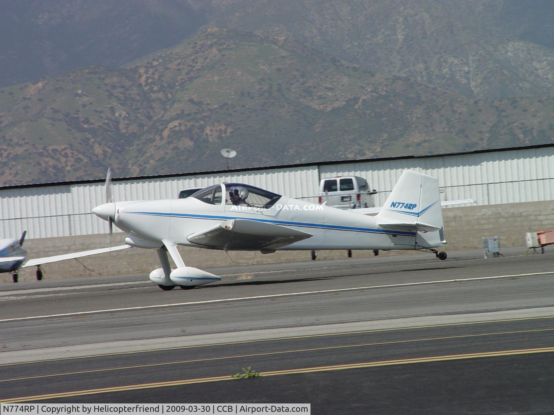 N774RP, 2000 Vans RV-6 C/N 25205, Rolling down the runway, tail wheel lifting off the ground