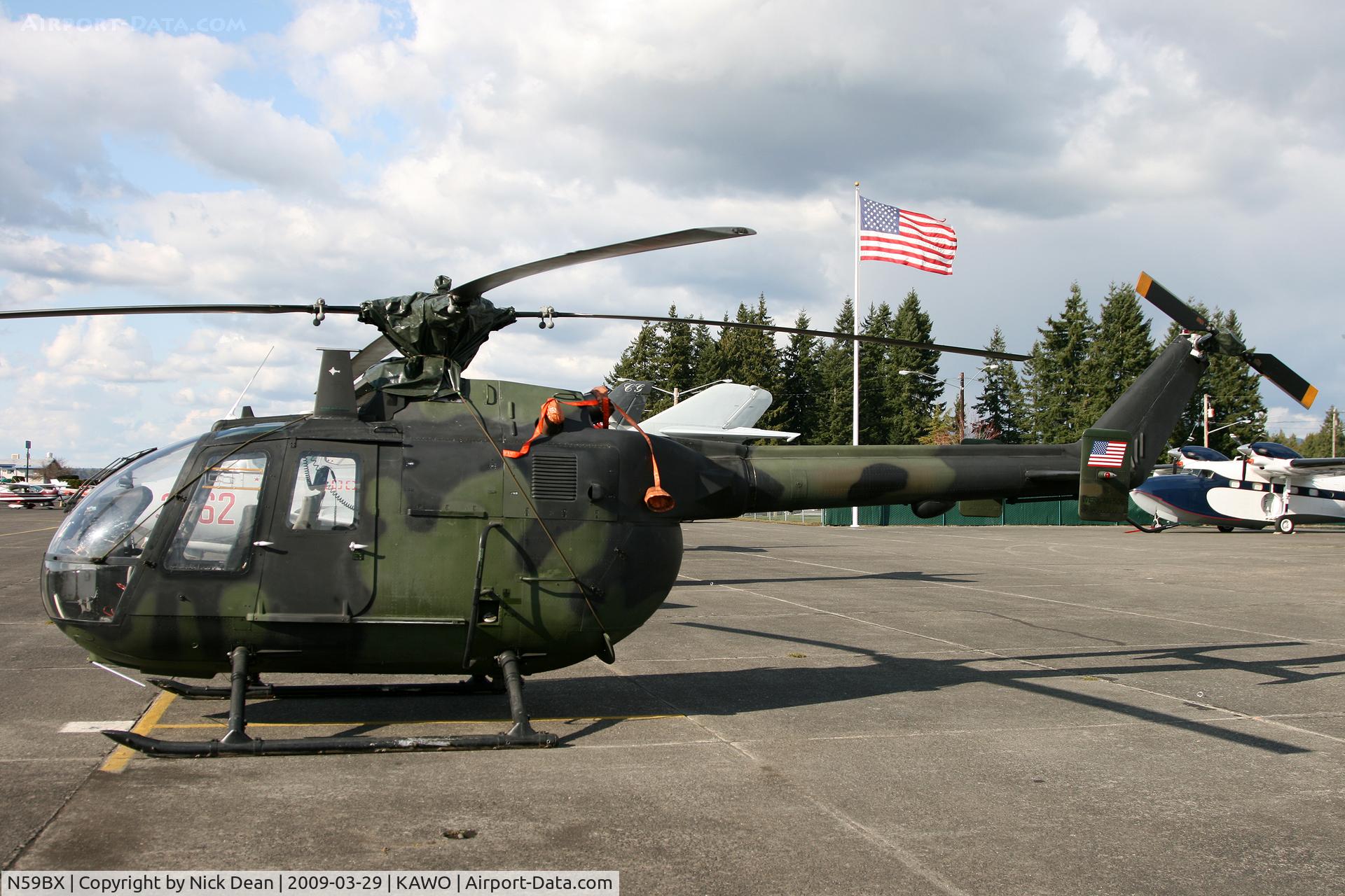 N59BX, MBB Bo.105M C/N 5059, KAWO MBB BO105M C/N 5055