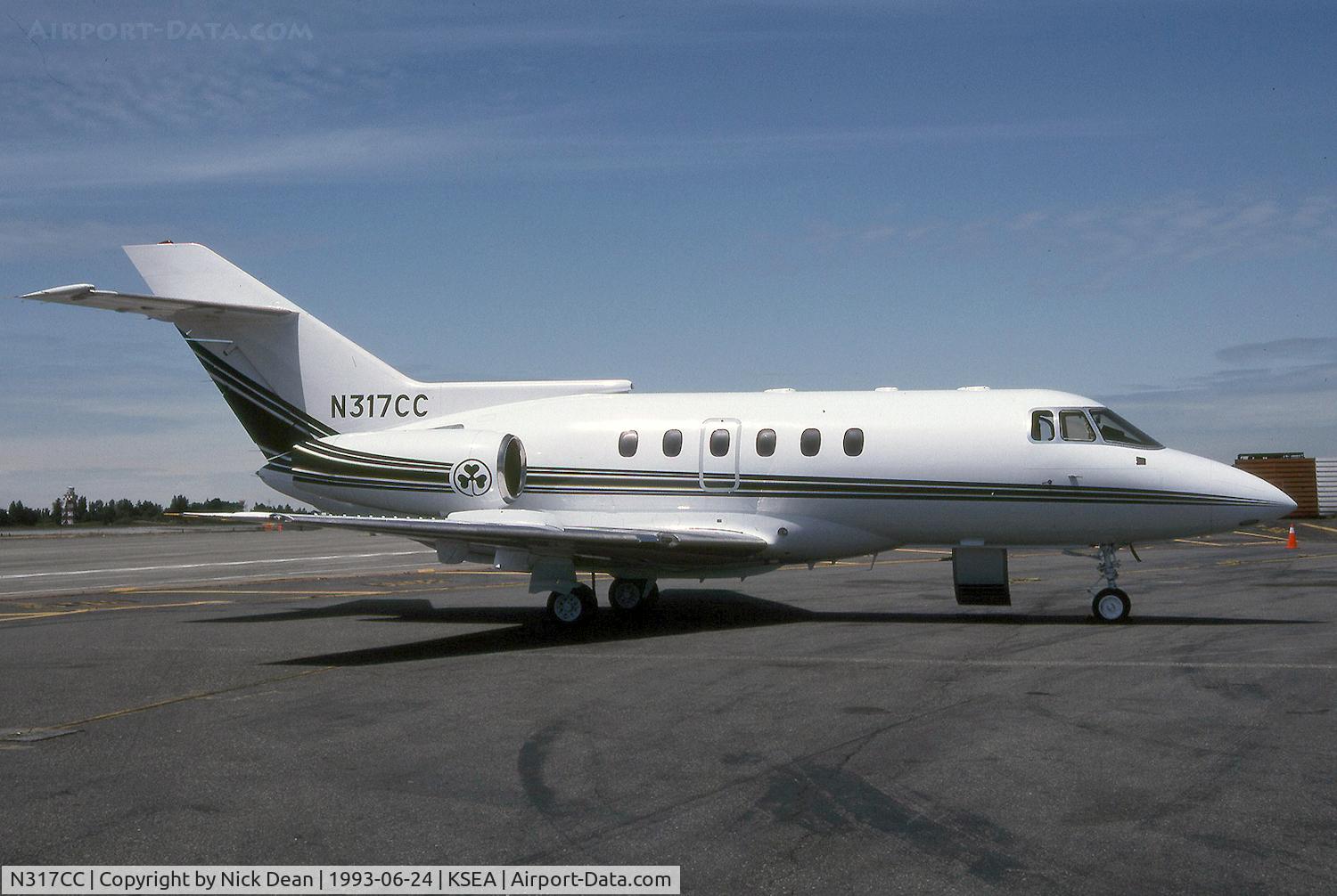 N317CC, 1987 British Aerospace BAe.125-800A C/N 258093, KSEA