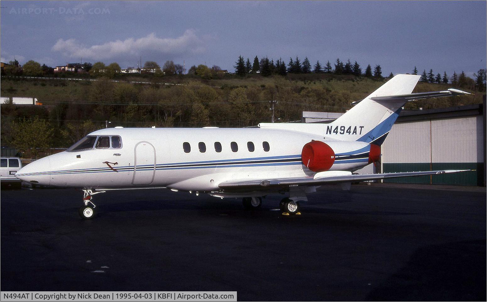 N494AT, 1987 British Aerospace BAe.125 Series 800A C/N 258103, KBFI