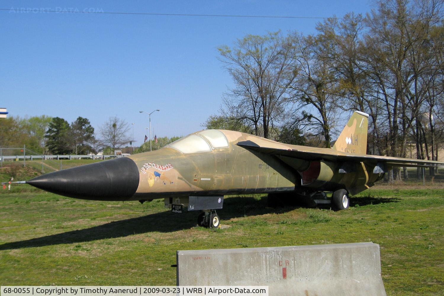68-0055, 1968 General Dynamics F-111E Aardvark C/N A1-224, Museum of Aviation, Robins AFB