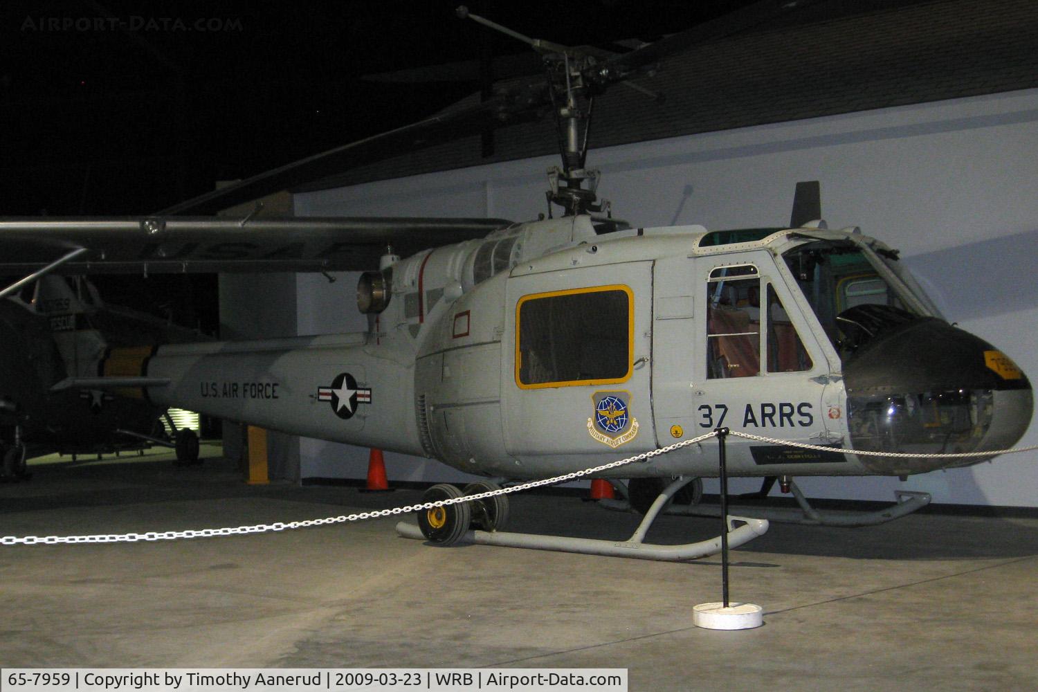 65-7959, 1965 Bell UH-1F Iroquois C/N 7100, Museum of Aviation, Robins AFB