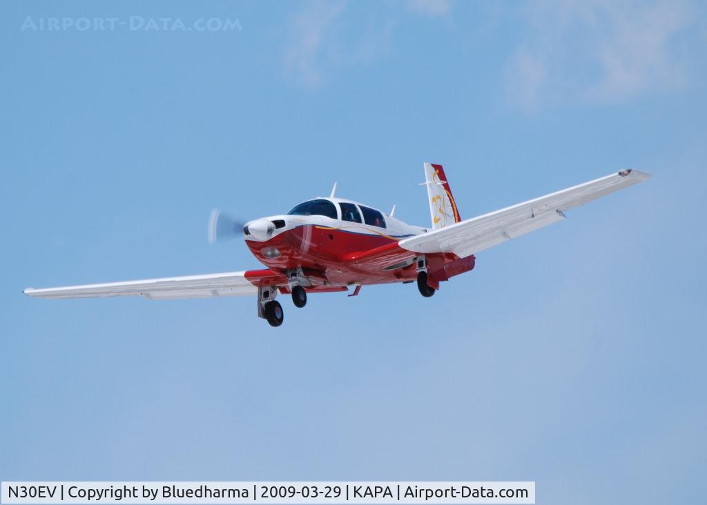 N30EV, 1982 Mooney M20K C/N 25-0708, On final approach to 17L.