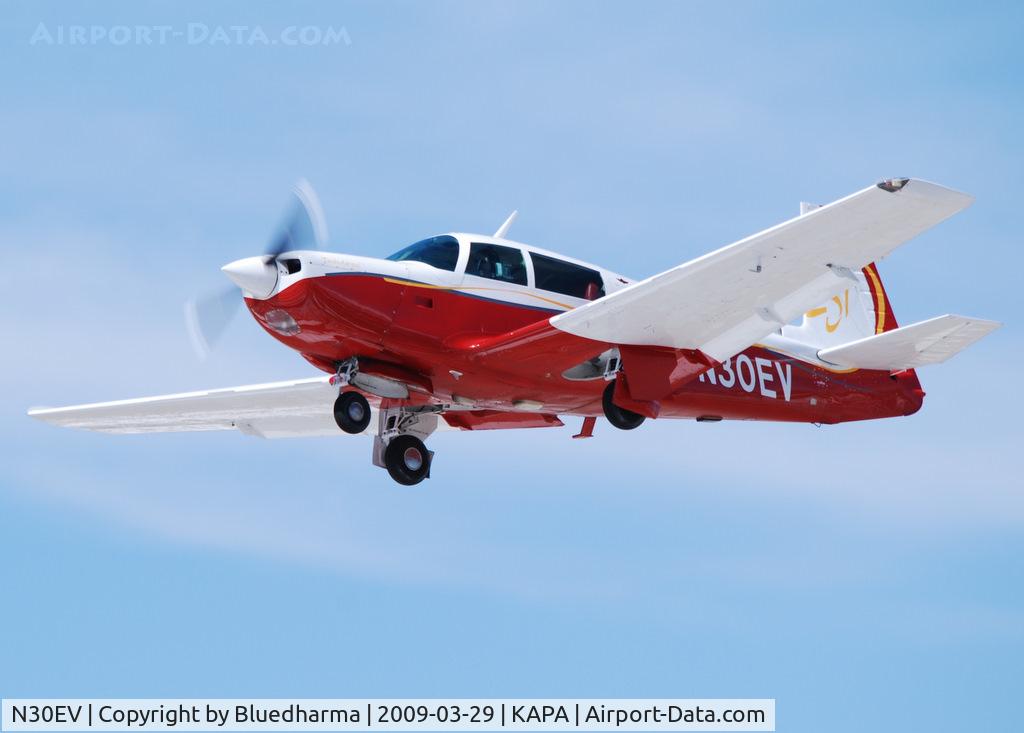 N30EV, 1982 Mooney M20K C/N 25-0708, On final approach to 17L.