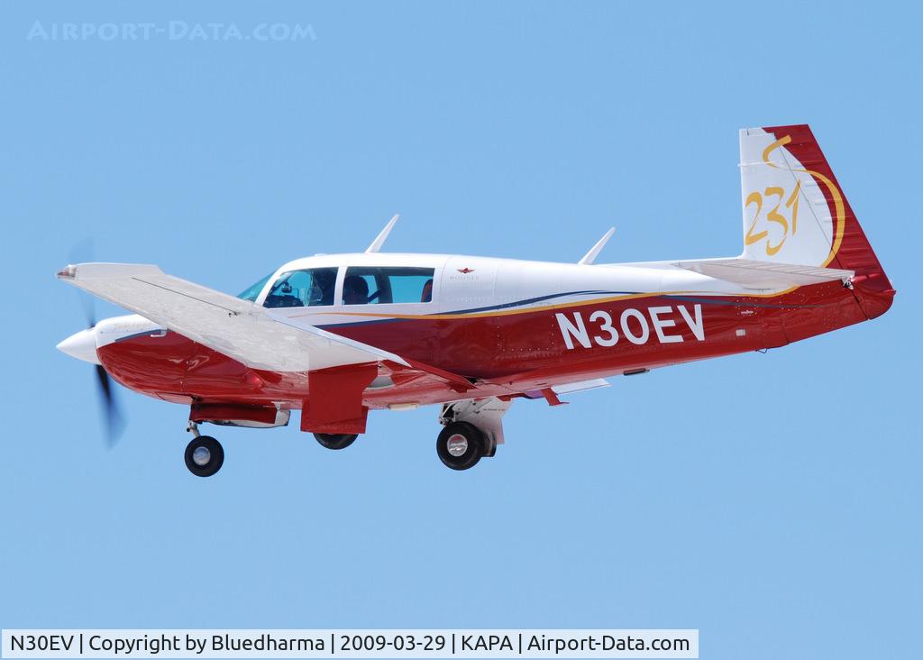N30EV, 1982 Mooney M20K C/N 25-0708, On final approach to 17L.