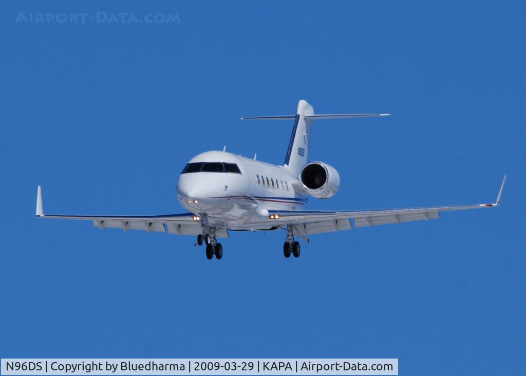 N96DS, 1994 Bombardier Challenger 604 (CL-600-2B16) C/N 5146, On final approach to 17L.