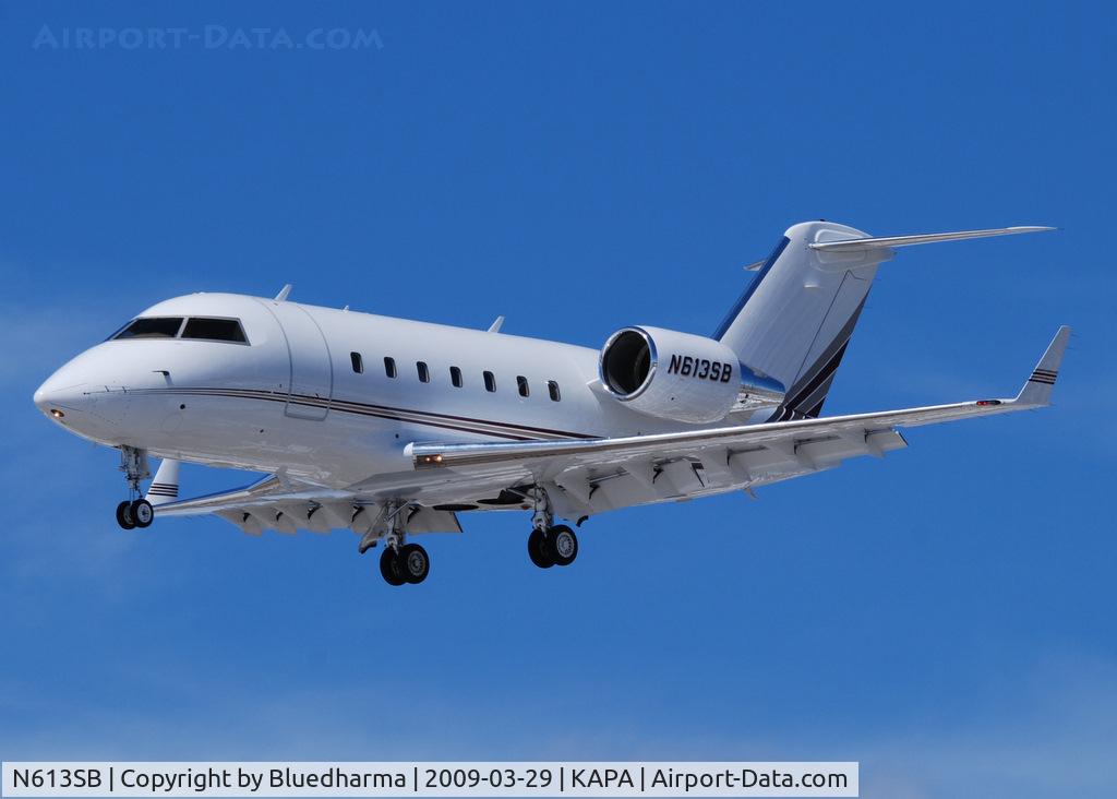 N613SB, 1991 Canadair Challenger 601-3A (CL-600-2B16) C/N 5088, On final approach to 17L.