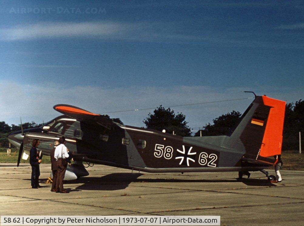 58 62, Dornier Do-28D-2 Skyservant C/N 4137, Do.28D-2 Skyservant of JBG-36 at the 1973 IAT at RAF Greenham Common.