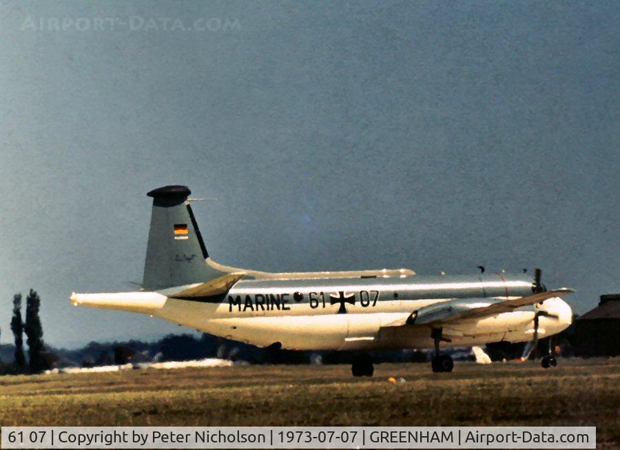 61 07, Breguet 1150 Atlantic C/N 14, Atlantic of MFG-3 at the 1973 Intnl Air Tattoo at RAF Greenham Common.