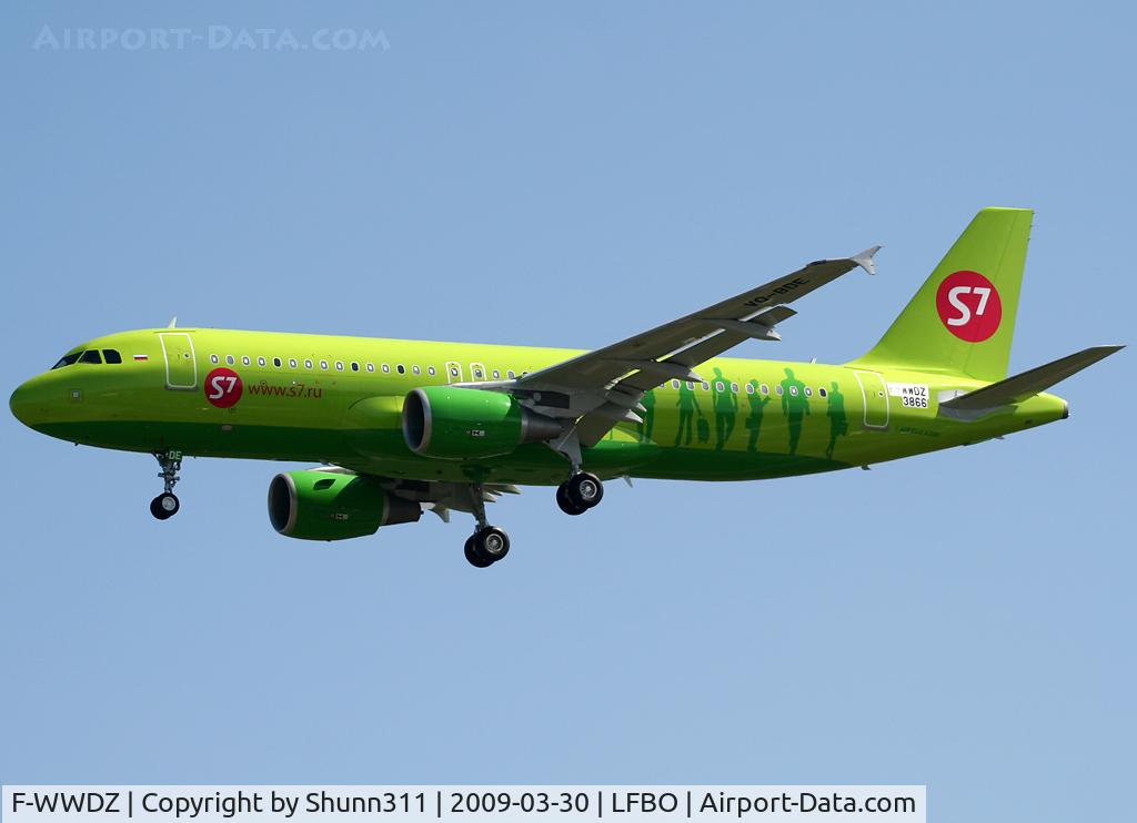 F-WWDZ, 2009 Airbus A320-214 C/N 3866, C/n 3866 - To be VQ-BDE