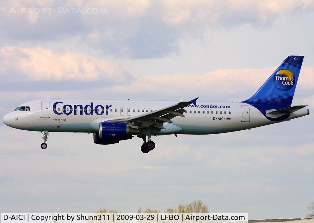 D-AICI, 2000 Airbus A320-212 C/N 1381, Landing rwy 32R due to an emergency landing...