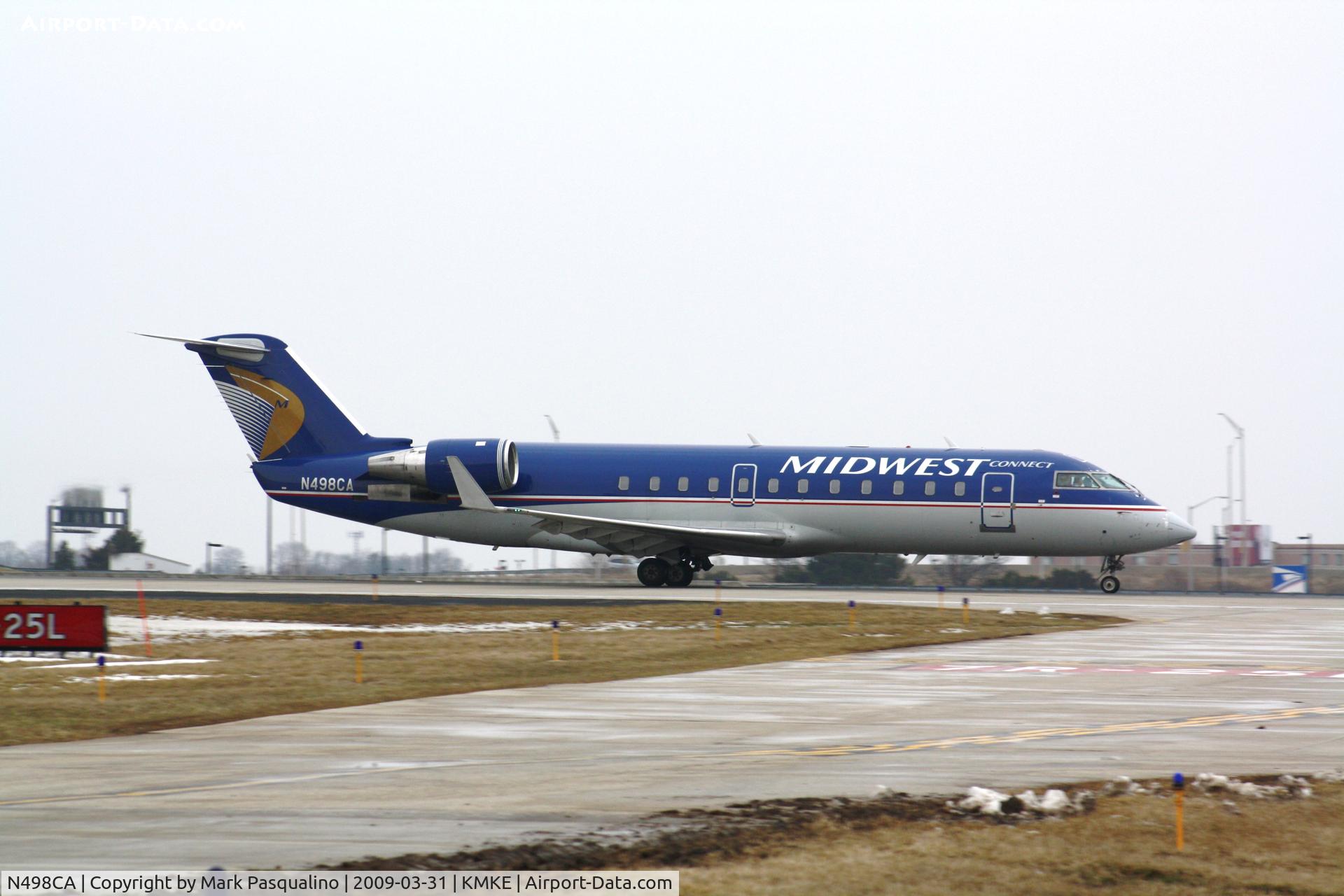 N498CA, 2003 Bombardier CRJ-200ER (CL-600-2B19) C/N 7792, CL-600-2B19