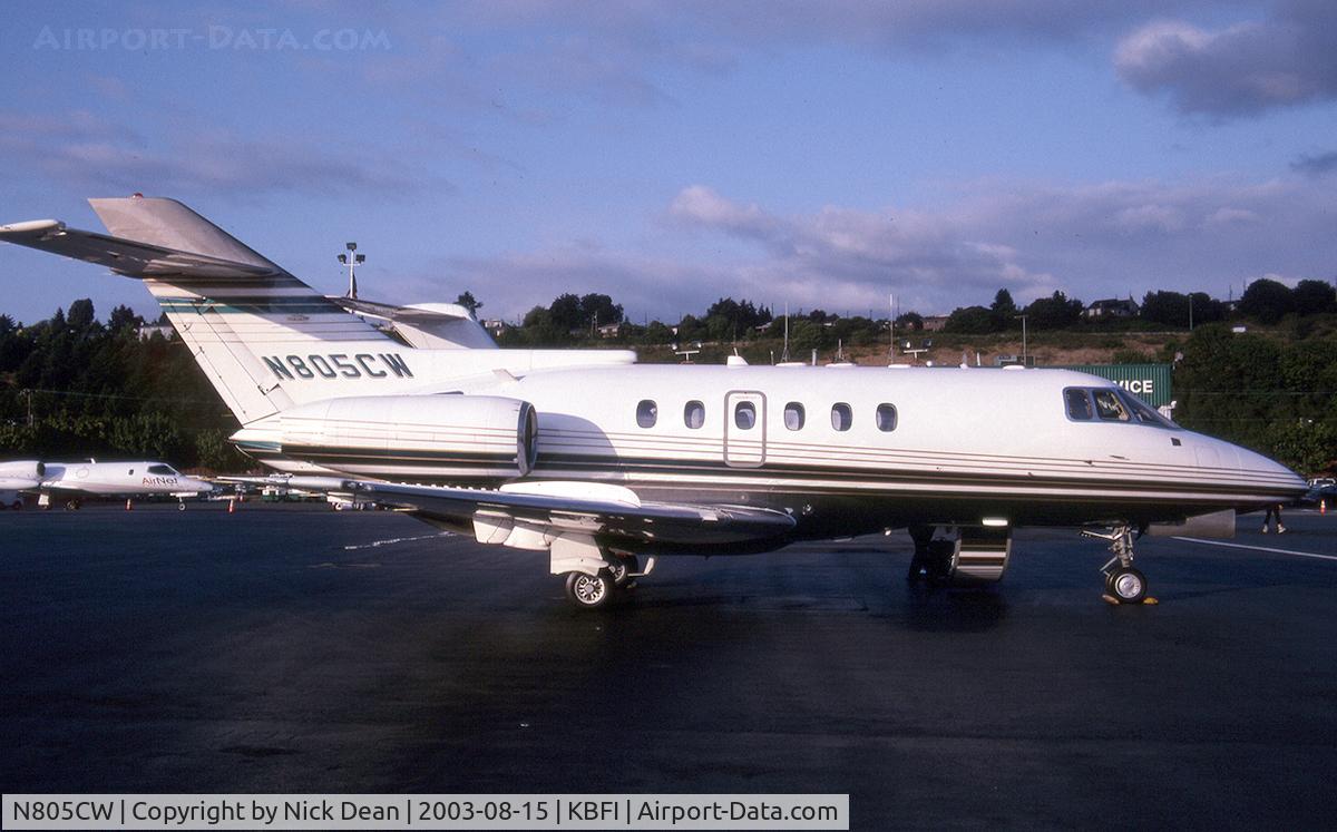 N805CW, 1989 British Aerospace BAe.125 Series 800A C/N 258145, KBFI