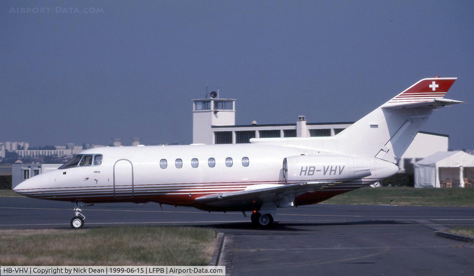 HB-VHV, 1989 British Aerospace BAe.125-800A C/N 258153, LFPB Paris Le Bourget