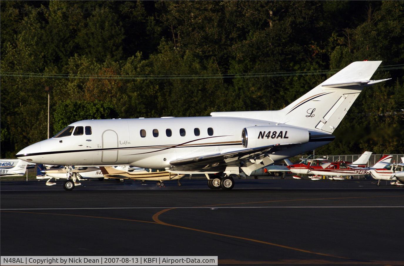 N48AL, 1990 British Aerospace BAe.125 Series 800A C/N 258167, KBFI