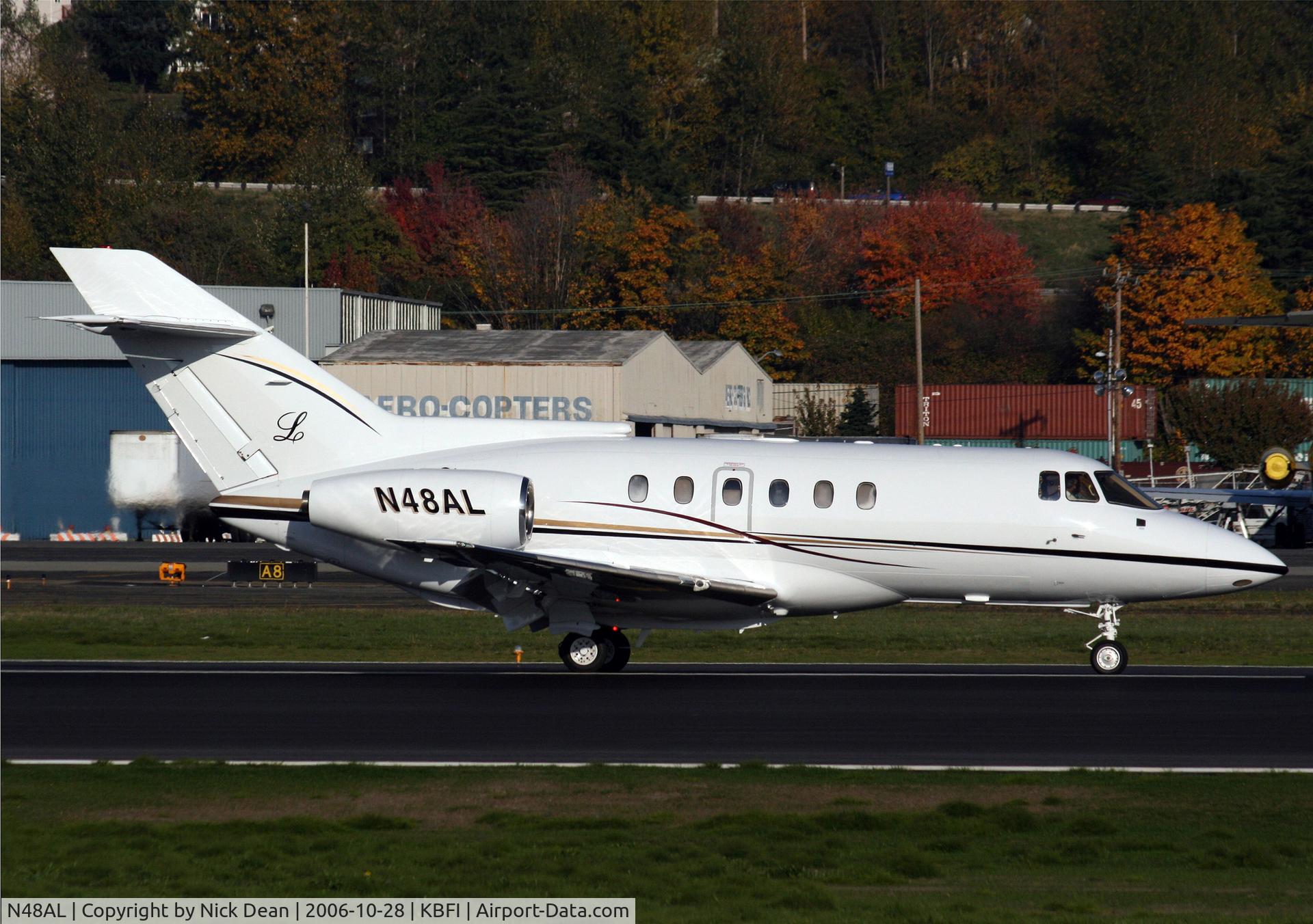 N48AL, 1990 British Aerospace BAe.125 Series 800A C/N 258167, KBFI