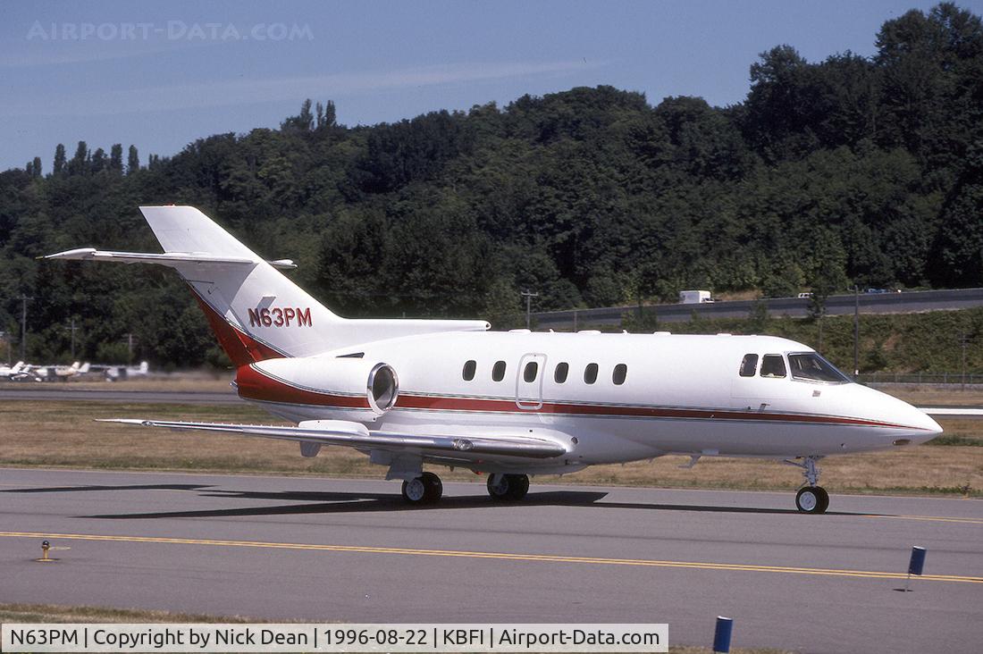 N63PM, 1991 British Aerospace BAe.125 Series 800A C/N 258183, KBFI