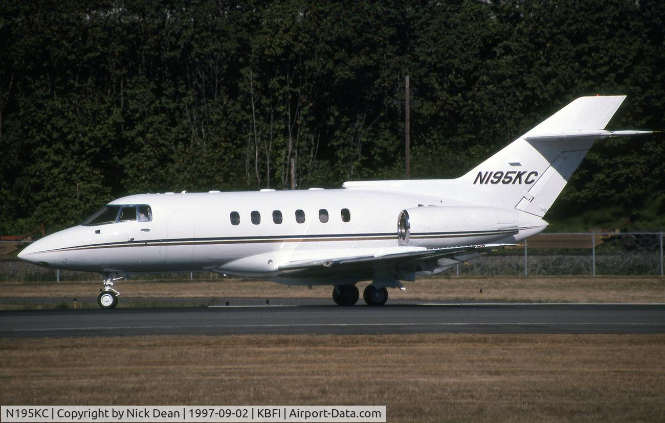 N195KC, 1990 British Aerospace BAe.125-800A C/N 258189, KBFI