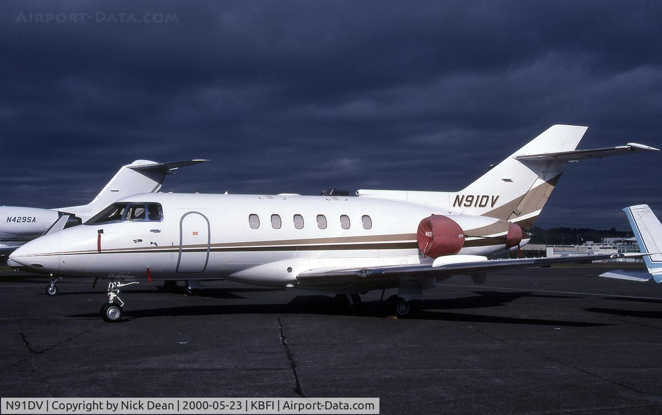 N91DV, 1992 British Aerospace BAe.125-800B C/N 258211, KBFI