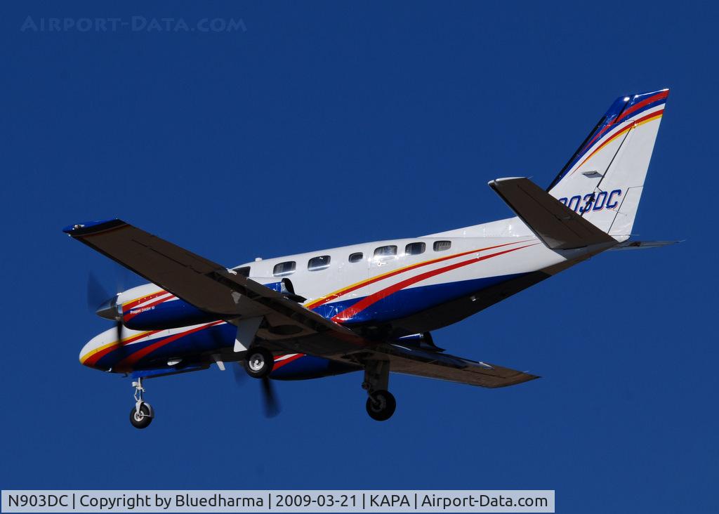 N903DC, 1978 Cessna 441 Conquest II C/N 441-0061, On final approach to 17L.