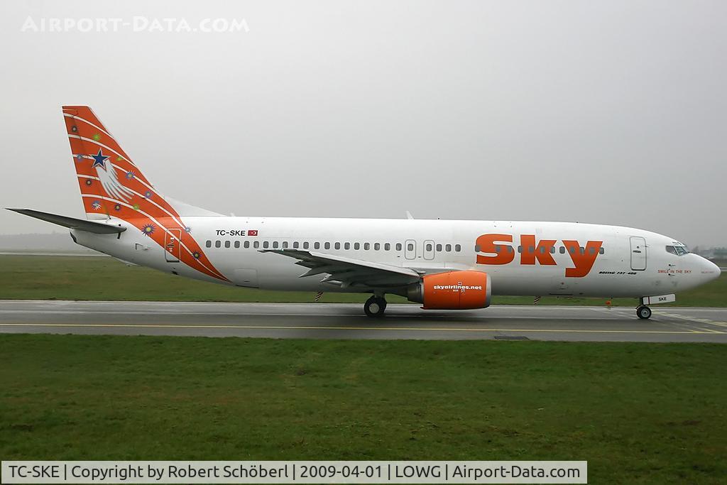 TC-SKE, 1992 Boeing 737-4Q8 C/N 25163, Flight to AYT/LTAI